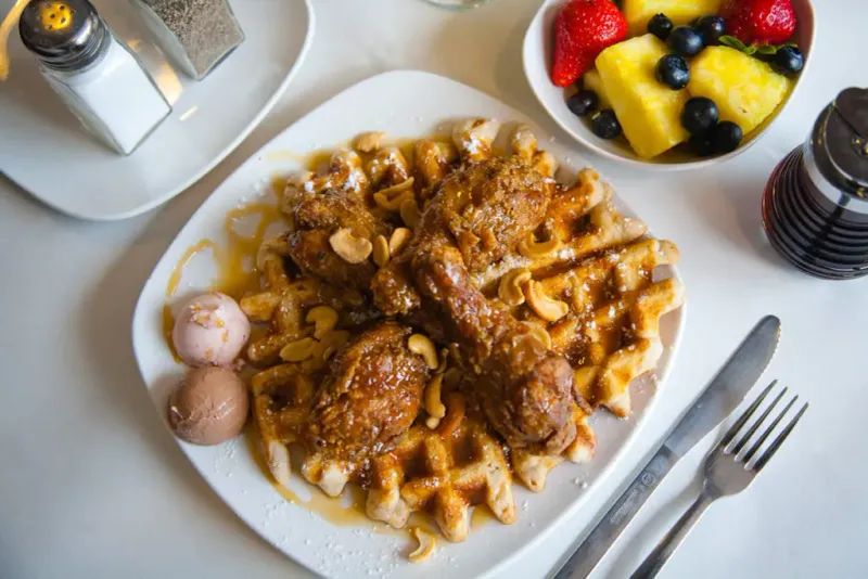 13 North Carolina Restaurants Keeping The Sunday Table Alive - Decor Hint Dame's Chicken & Waffles