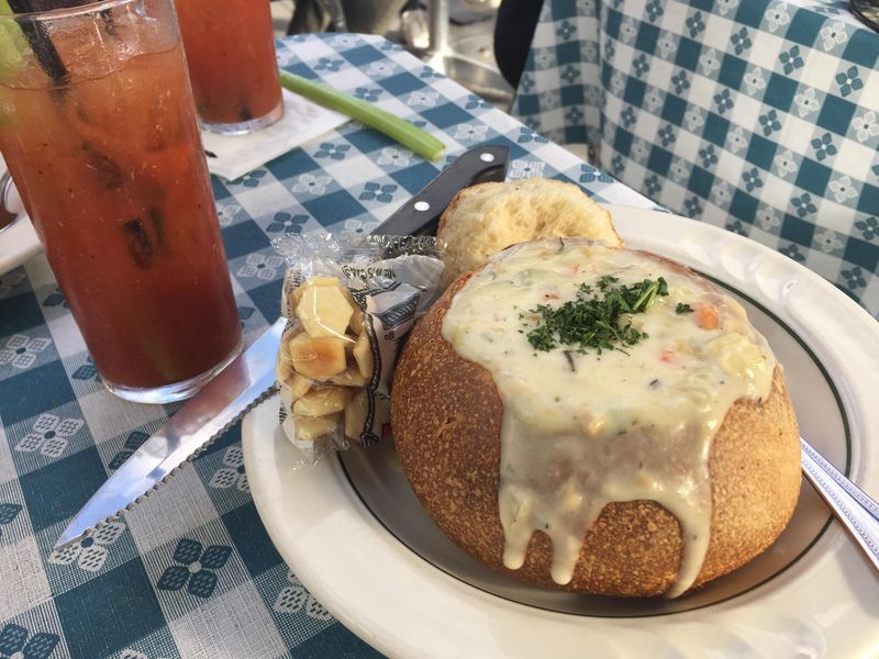 San Francisco Food Experiences Everyone Should Try At Least Once - Decor Hint Clam Chowder in a Sourdough Bread Bowl at Fisherman's Wharf