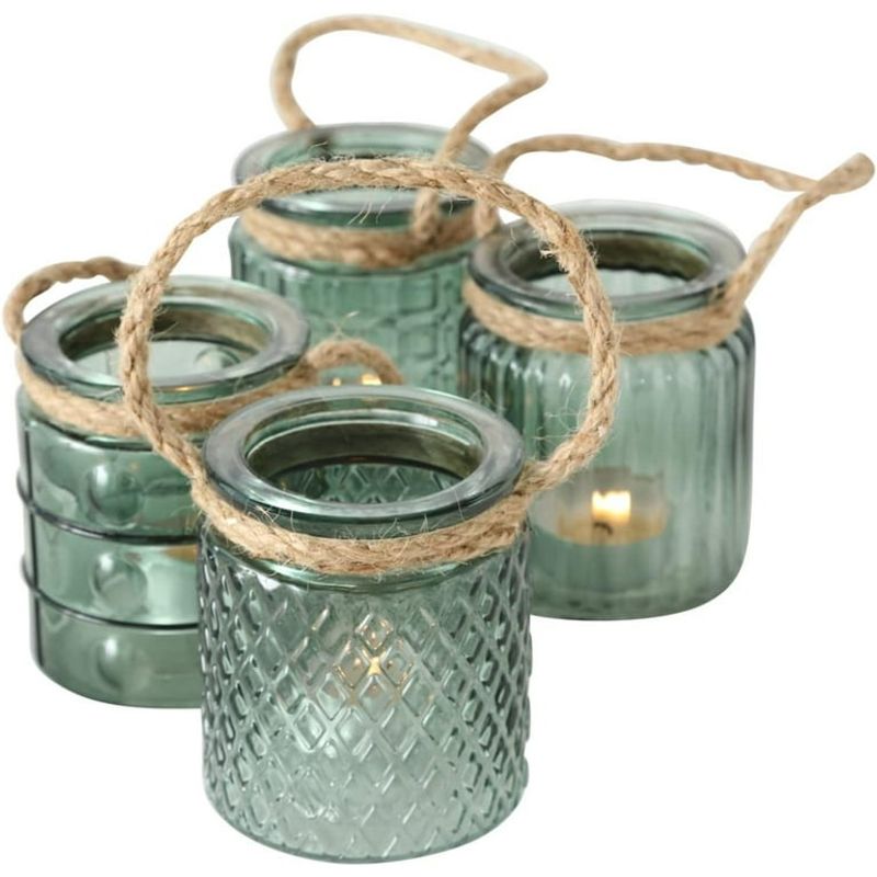 Nautical Rope Candle Holders