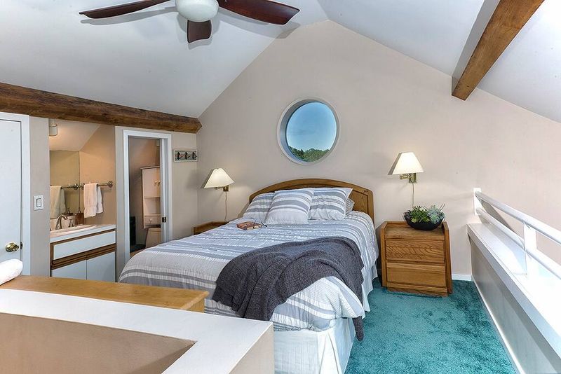 Michigan Lake House Bedrooms Perfect For Snuggling Up Lakeside - Decor Hint Converted Boathouse Bungalow on Lake Charlevoix