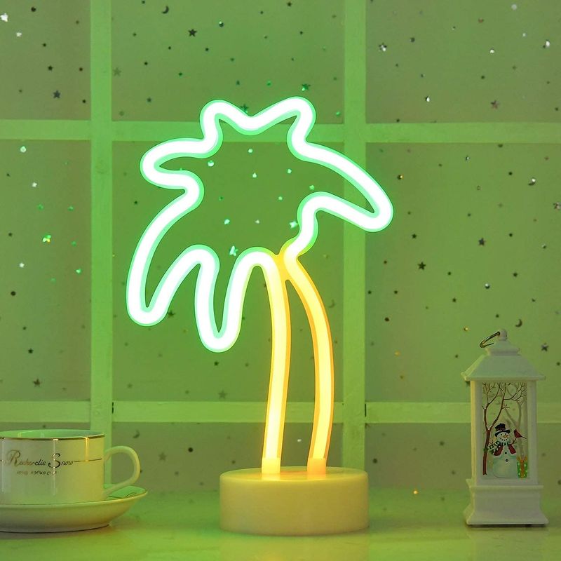 12 Florida Home Décor Styles That Scream Tourist Not Timeless - Decor Hint Neon Palm Tree Signs