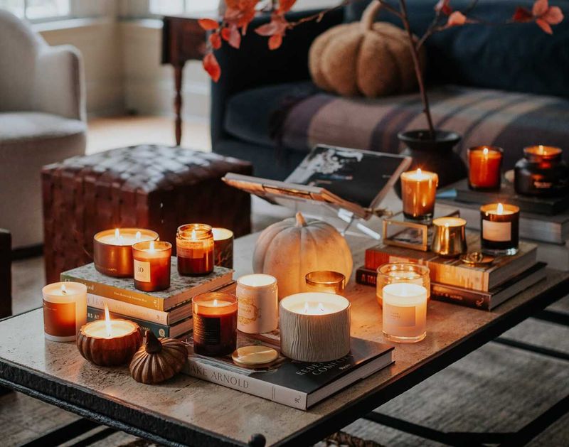 Autumn Home Decoration Ideas For Homes In New York - Decor Hint Candlelit Ambiance with Fall Scents