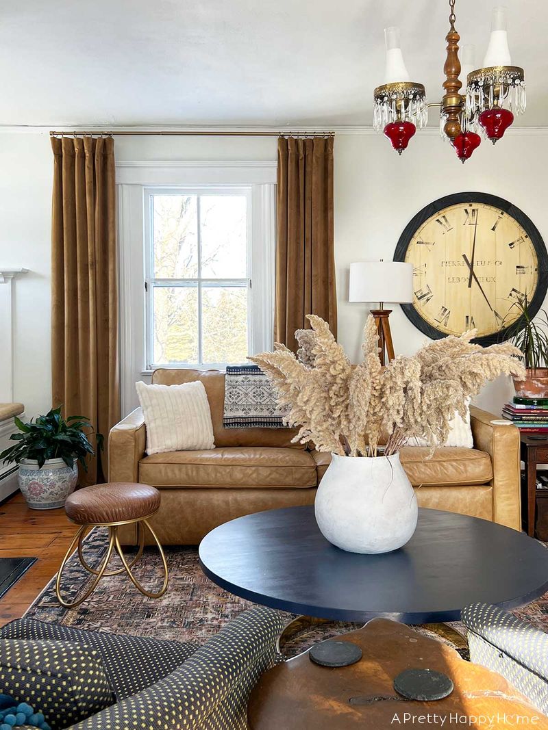 California's 12 Most Overplayed Living Room Trends To Ditch - Decor Hint Heavy Velvet Drapes