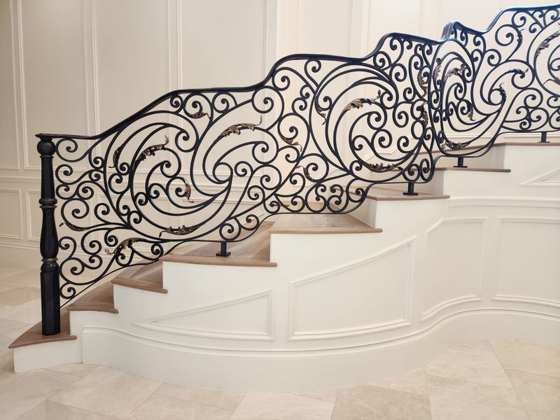 Intricate Wrought-Iron Railings