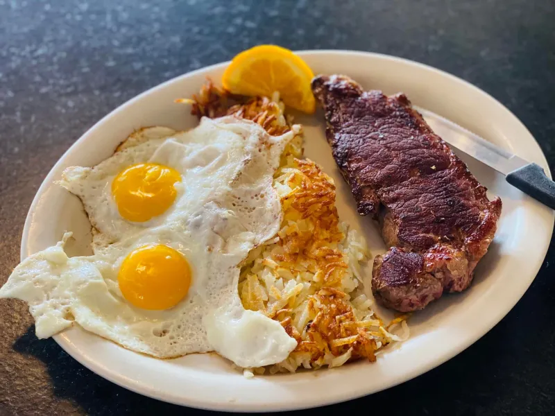 Country Fried Steak & Eggs Favorite