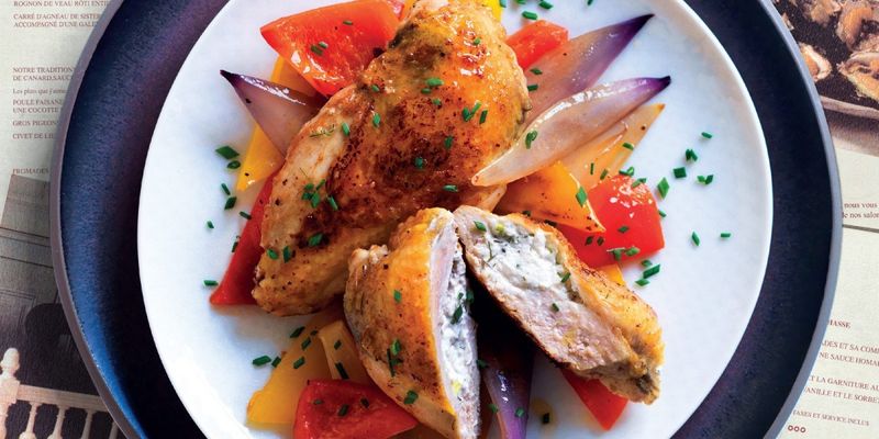 Stuffed Cacio e Pepe Chicken Breasts