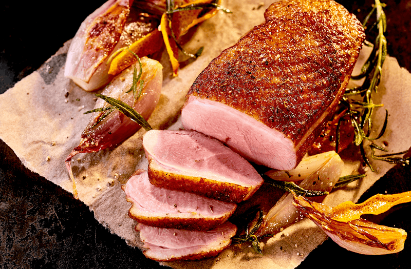 Mesquite-Smoked Duck Breast