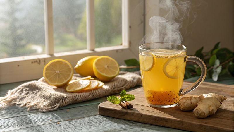 Ginger Apple Cider With Lemon