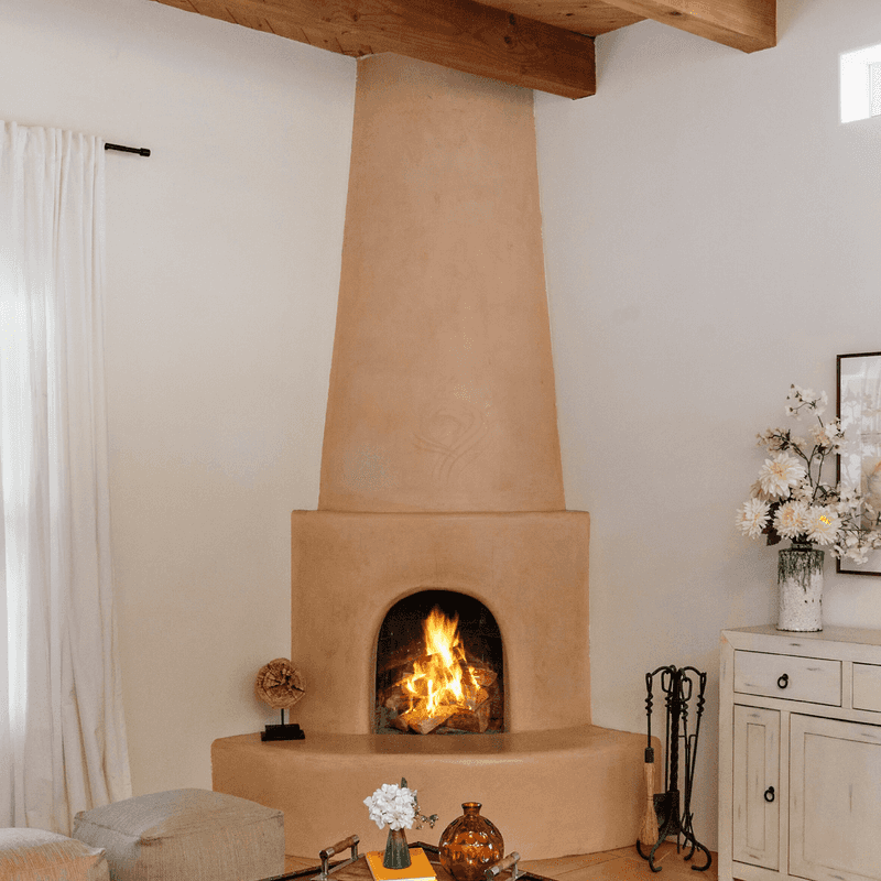 Old Living Room Looks Fading Away From New Mexico Houses - Decor Hint Kiva Fireplaces