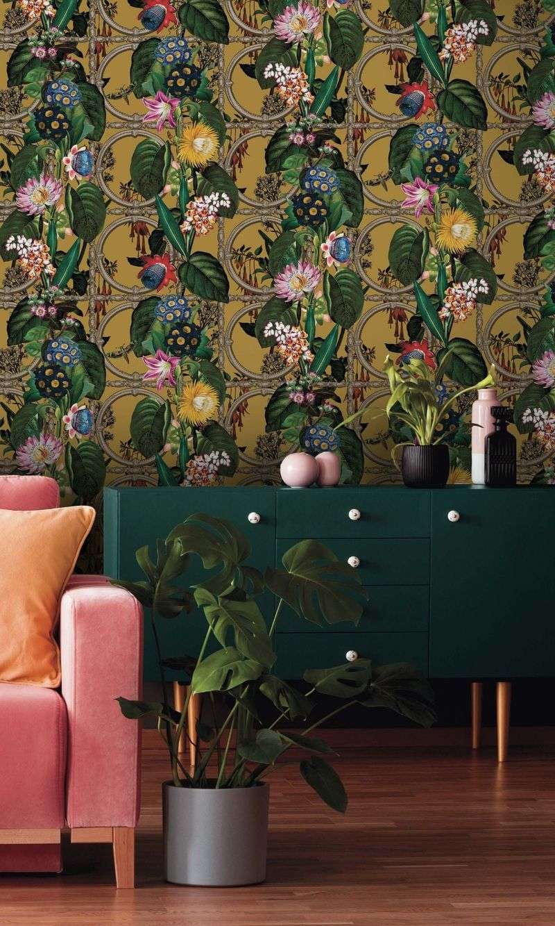 10 Interior Decor Trends In Washington Coming Back Into Style - Decor Hint Bold Floral Wallpaper