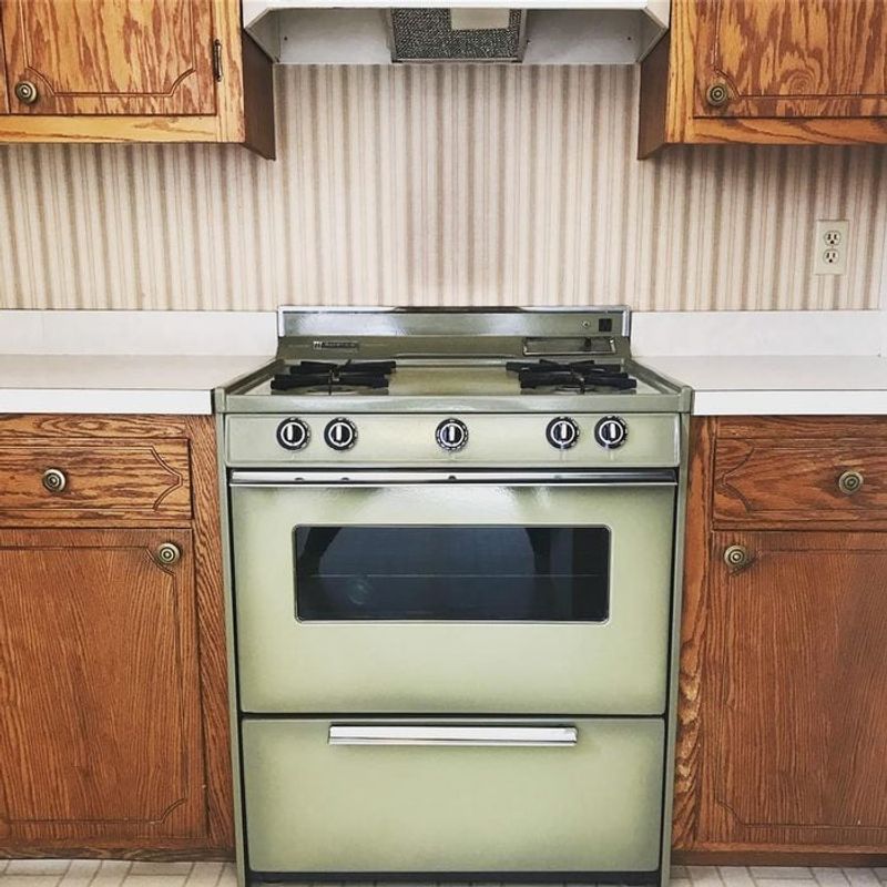 Avocado Green Kitchen Appliances