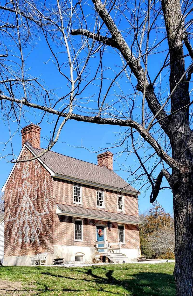 Colonial-Style Porch with Brick Foundation