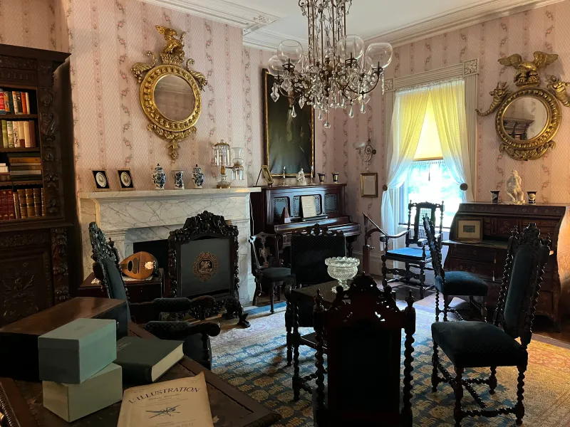 Inside The 45-Room Mansion In New York's Hudson Valley Once Owned By The Inventor Of Morse Code - Decor Hint Music Room & Salon For Entertainers