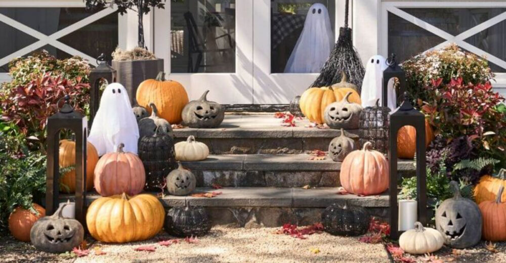 Texas Womans Brilliant Budget Halloween Decor Idea Is Going Viral - Decor Hint