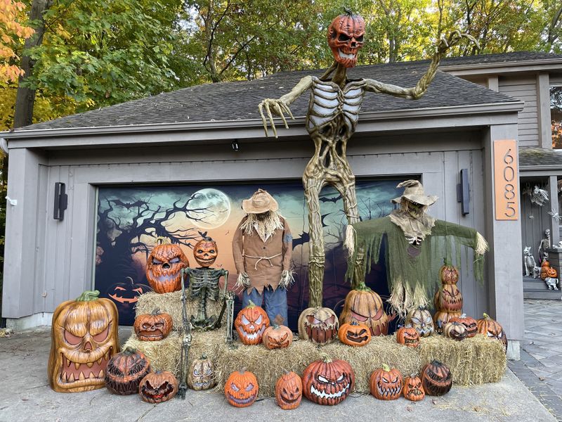 15 Garage Makeovers Turning Ohio Homes Into Haunted Havens - Decor Hint The Pumpkin Patch Garage For Family-Friendly Frights