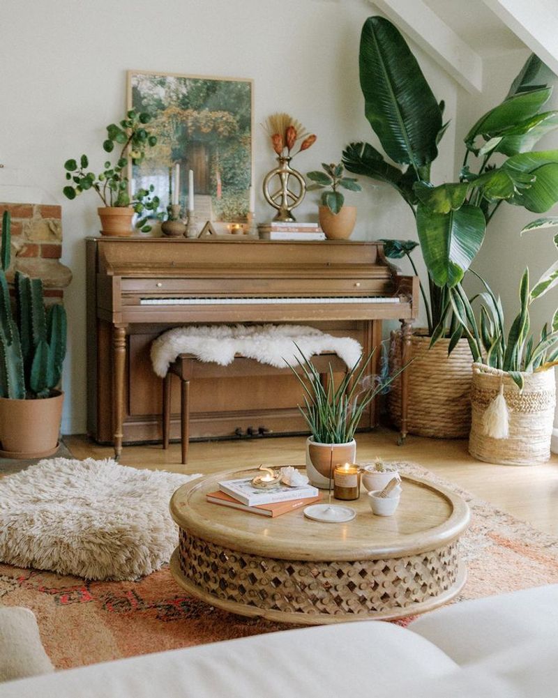 The Piano Top Plant Showcase
