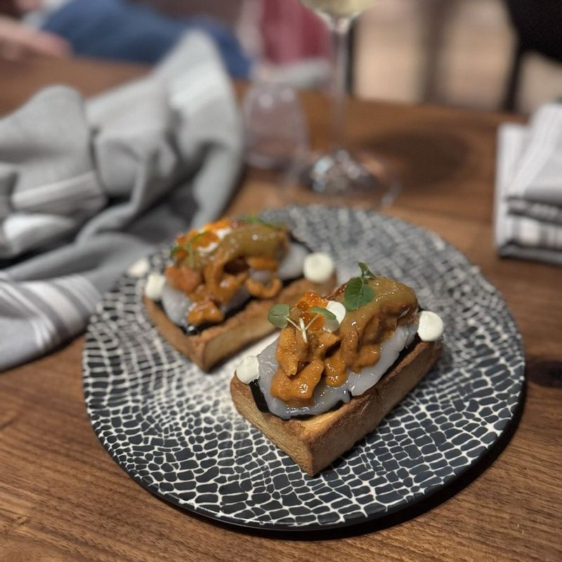 The Best Things We Ate In September In California - Decor Hint Uni Toast at State Bird Provisions in San Francisco