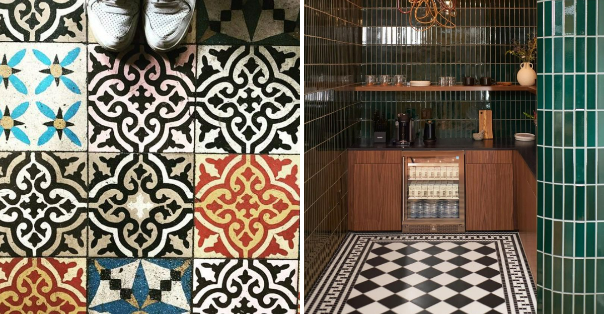 The Bold Tile Floors In These Arizona Houses Are So Good They Steal The Whole Room - Decor Hint