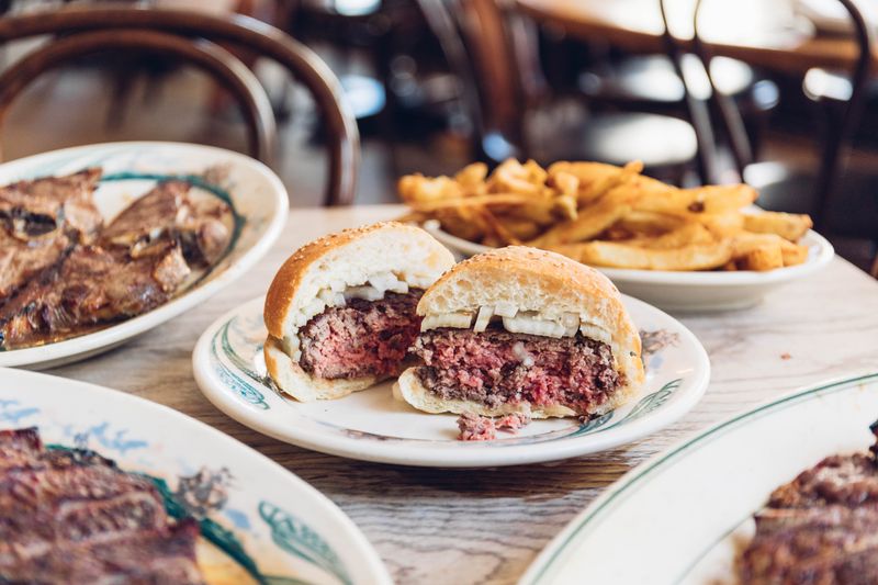 The Burger at Peter Luger Steak House