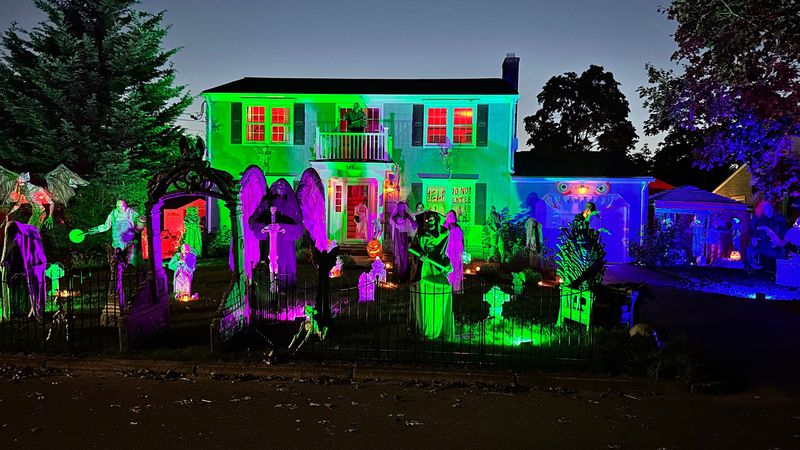 15 Garage Makeovers Turning Ohio Homes Into Haunted Havens - Decor Hint The Graveyard Garage With Tombstones And Floating Ghosts