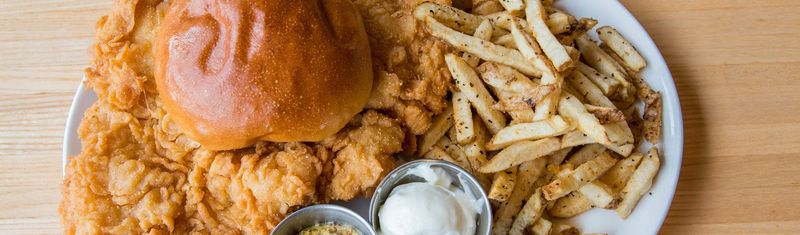 These Arizona Pork Tenderloin Sandwiches Are So Big, The Bun Doesn't Stand A Chance - Decor Hint BBQ Sauce Drizzle Edition
