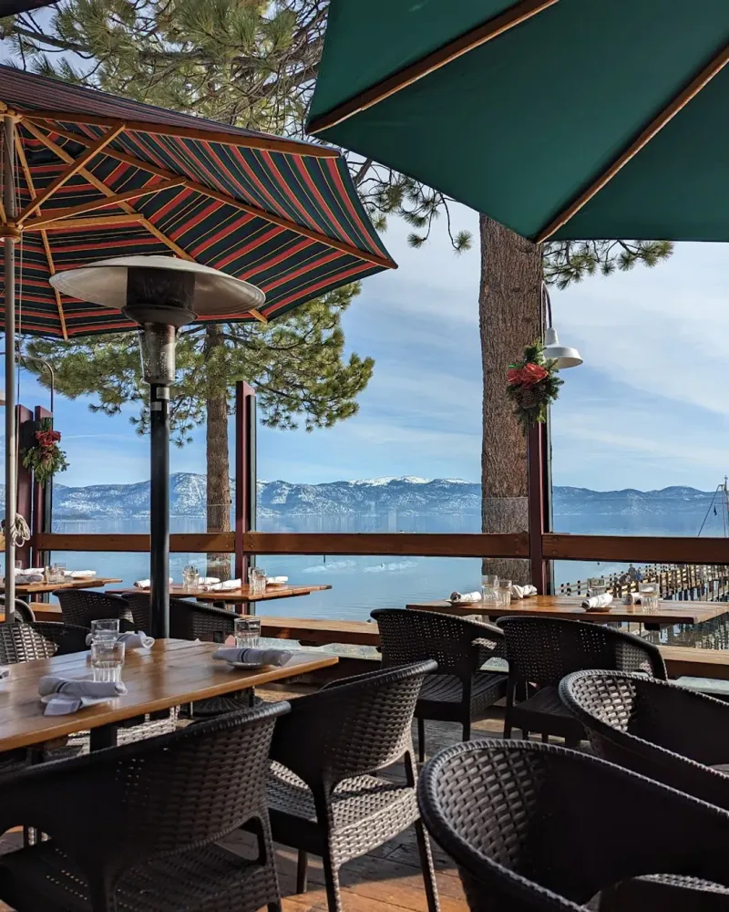 14 California Lakeside Restaurants With Views You'll Never Forget - Decor Hint Gar Woods Grill & Pier at Lake Tahoe