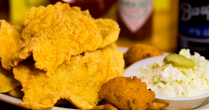 The Louisiana Roadside Shack Serving Fried Fish Perfection - Decor Hint Crispy, Golden Fried Fish Cooked To Perfection