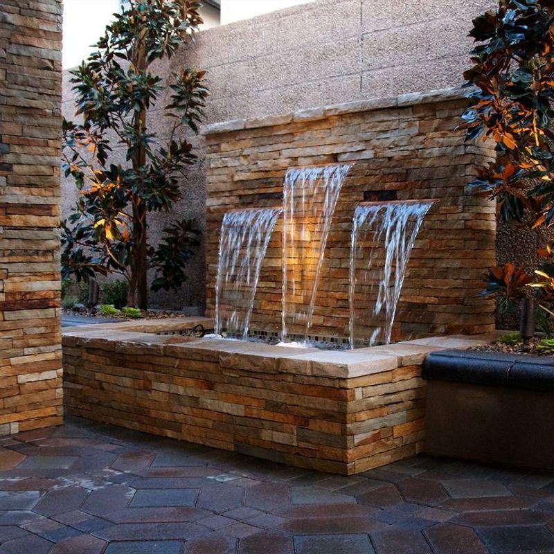 Agave Azul's Waterfall Wall