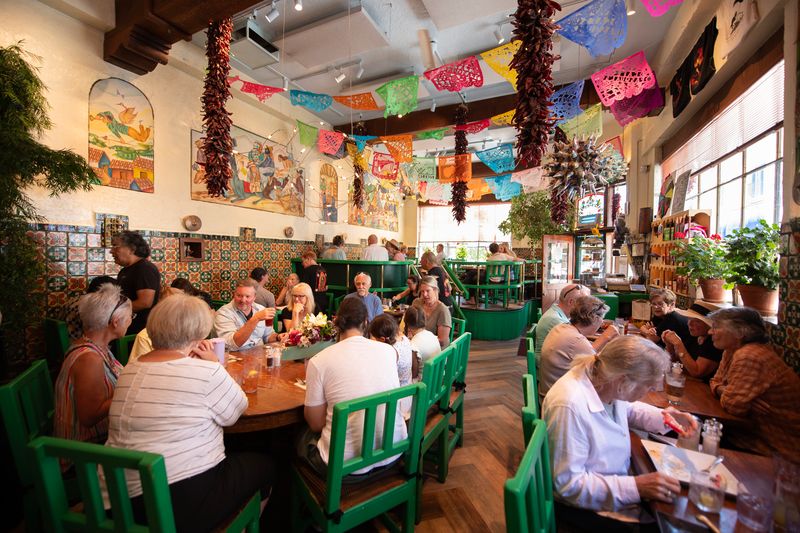 14 New Mexico Country Cafés Full Of Southwestern Charm - Decor Hint Pasqual's in Santa Fe