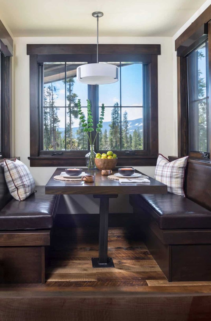 The Sunny Breakfast Nooks In Colorado Cabins Where Mornings Feel Extra Cozy - Decor Hint Window Seat with Mountain Views