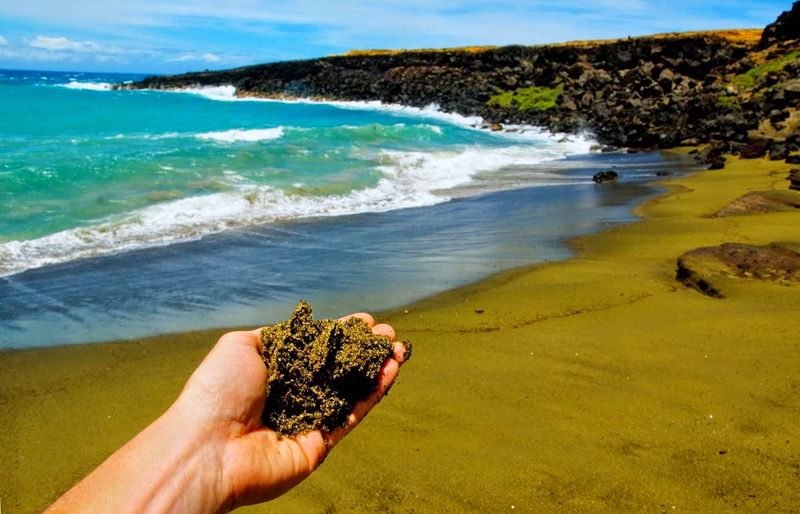 The Rare Green Sand Beach In Hawaii Glows Like An Emerald - Decor Hint The Science Behind The Green Sand