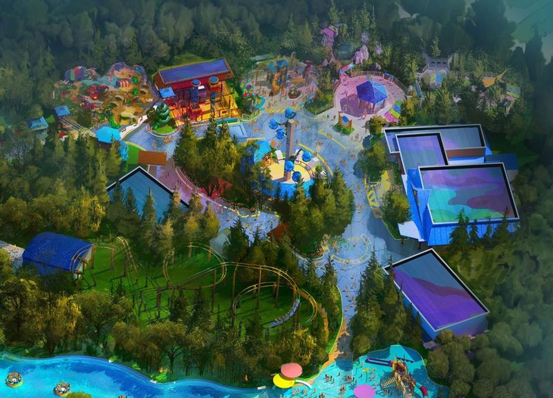 Big Progress For Universal Studios' First-Of-Its-Kind Texas Resort - Decor Hint Visuals Approved: Murals And Design Elements
