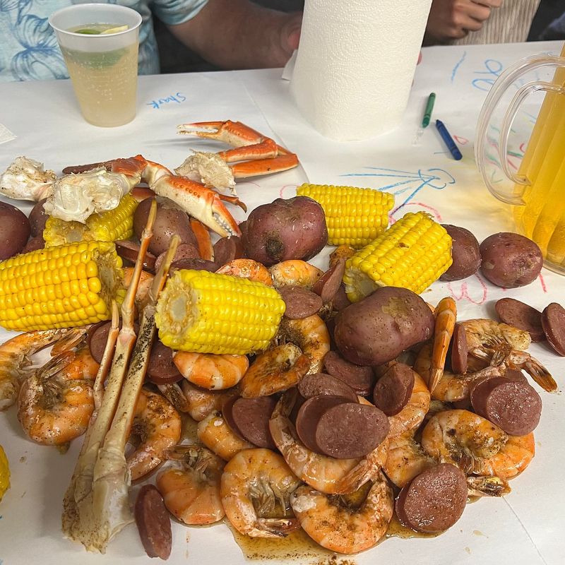 These 13 Texas Seafood Spots Prove The Best Flavor Comes Off The Beaten Path - Decor Hint Crazy Cajun in Port Aransas