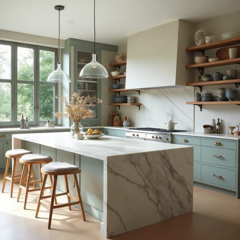 10 Kitchen Trends New Jersey Homeowners Are Moving Away From In 2025 - Decor Hint Waterfall Countertop Edges