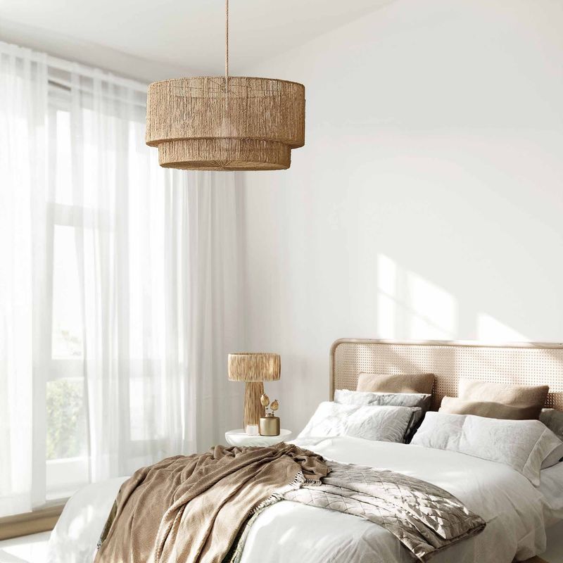 13 Miami Bedroom Trends That Prove Bold And Breezy Is Back For 2026 - Decor Hint Wicker Pendant Lights