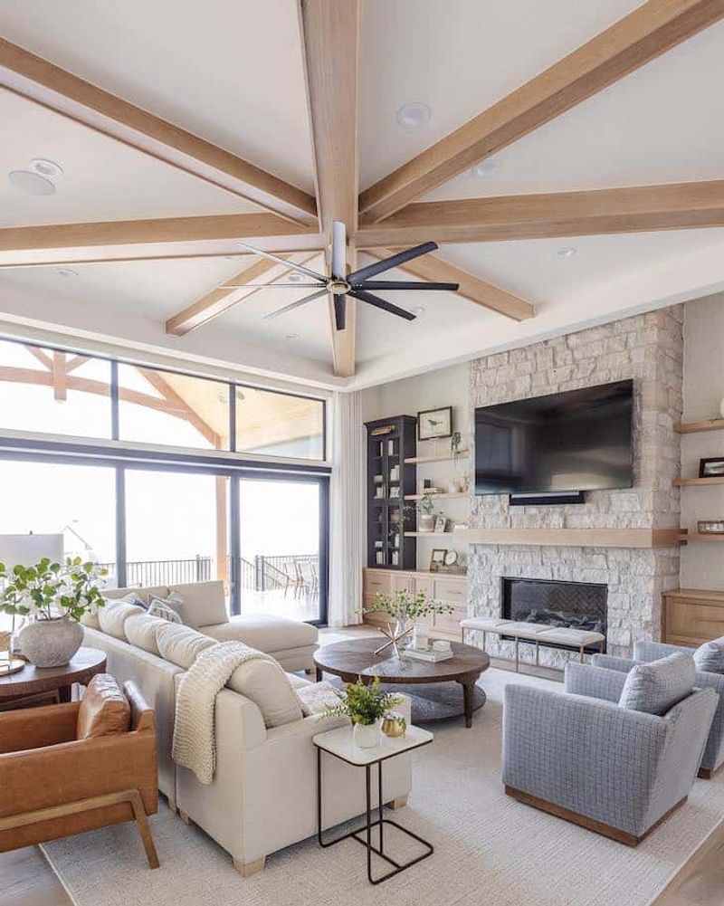 Texas Homes Are Bringing Back These 12 'Outdated' Design Trends - Decor Hint Statement Ceiling Fans