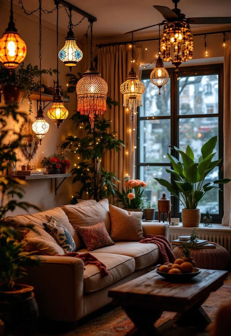 Vintage Lanterns and Warm Lighting Fixtures