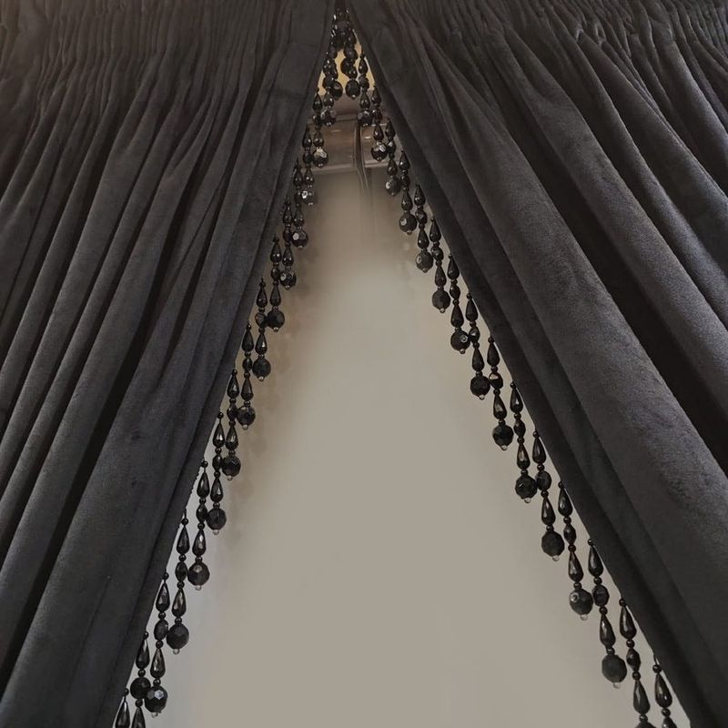 Tattered Velvet Curtains