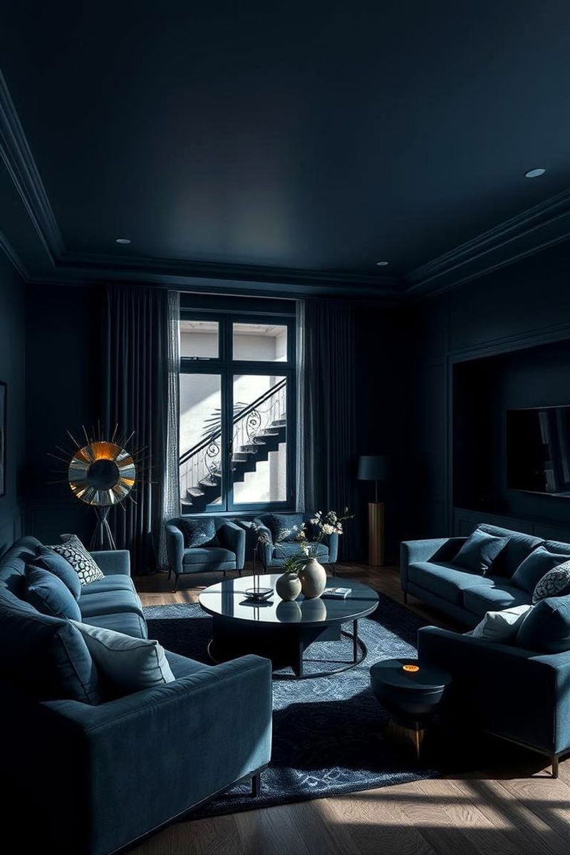 California's 12 Most Overplayed Living Room Trends To Ditch - Decor Hint Dark, Moody Color Palettes