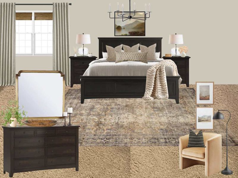 Matching Furniture Sets in Dark Wood