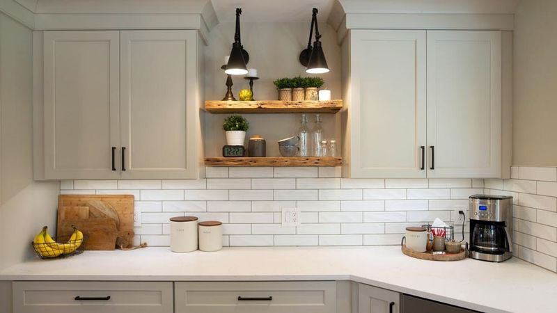 Open Shelving With Curated Essentials Only