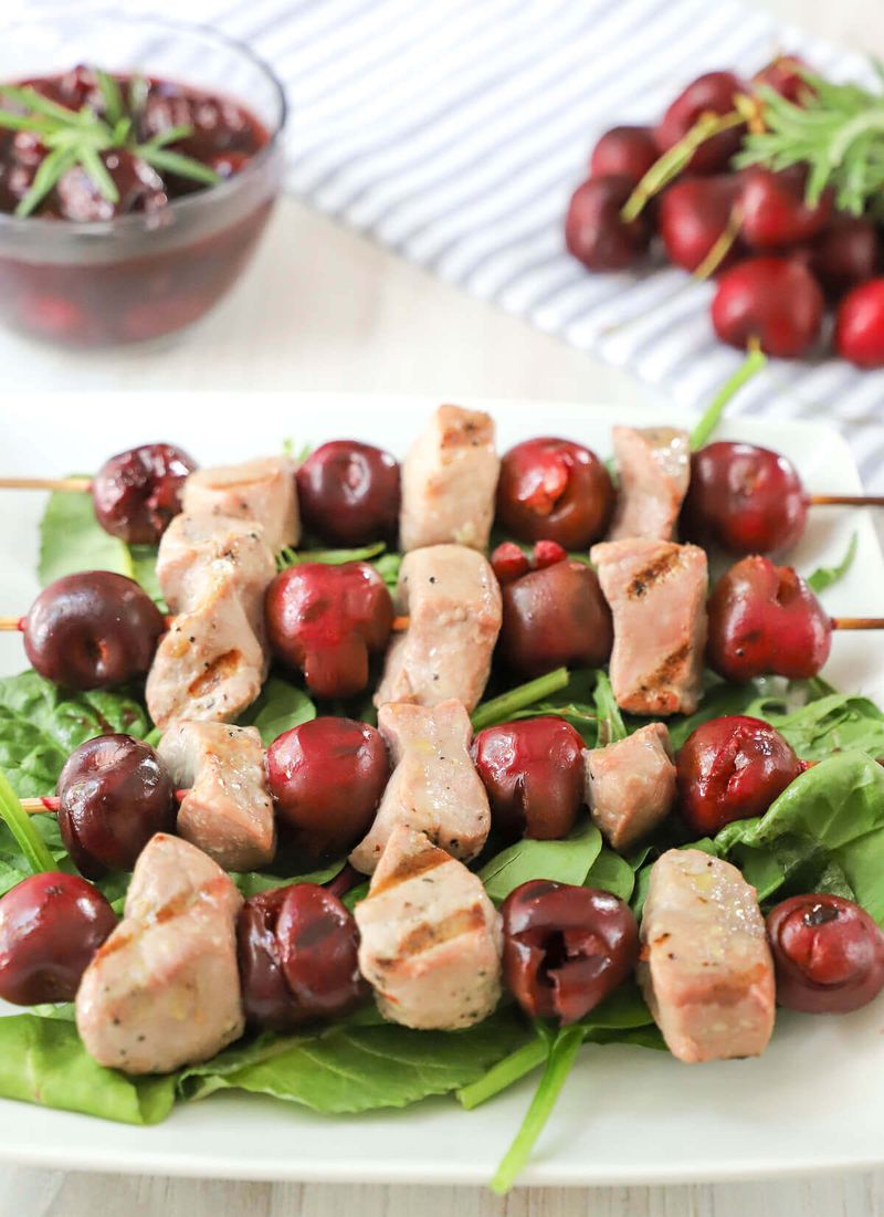 Smoked Cherry Skewers