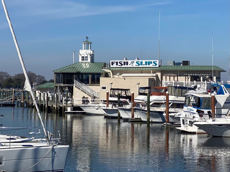 Virginia Restaurants Where The View Matches The Flavor - Decor Hint Fish & Slips Marina Raw Bar & Grill, Portsmouth