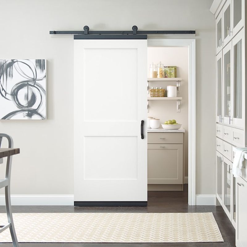 The Rustic Barn Doors In These Kansas Farmhouses That Transform Every Room Instantly - Decor Hint Painted White Barn Doors for Kitchen Pantries
