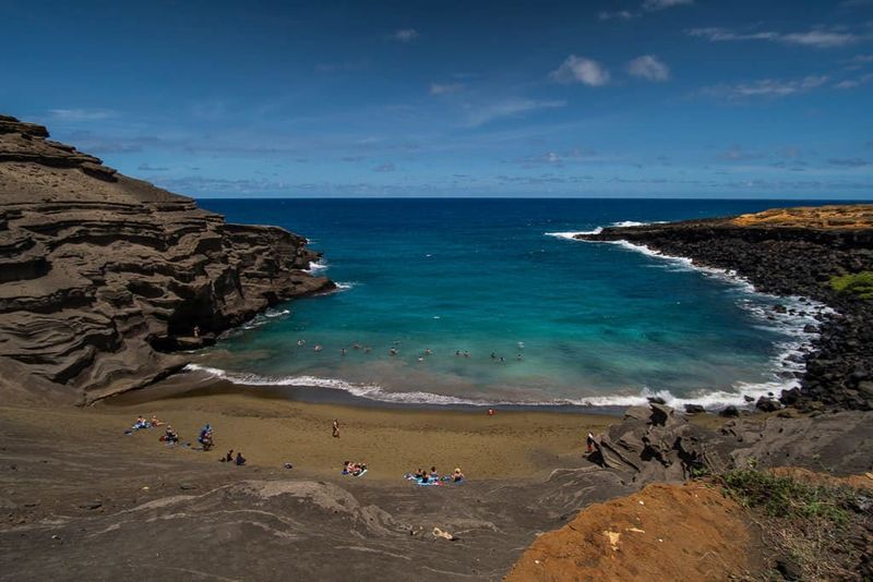 The Rare Green Sand Beach In Hawaii Glows Like An Emerald - Decor Hint Reaching The Shoreline And First Impressions