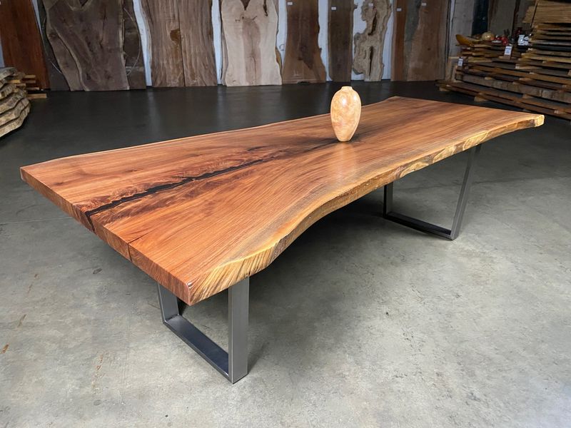 Farm Tables Across Michigan That Transform Kitchen Spaces - Decor Hint Live Edge Walnut Tables from Northern Craftsmen