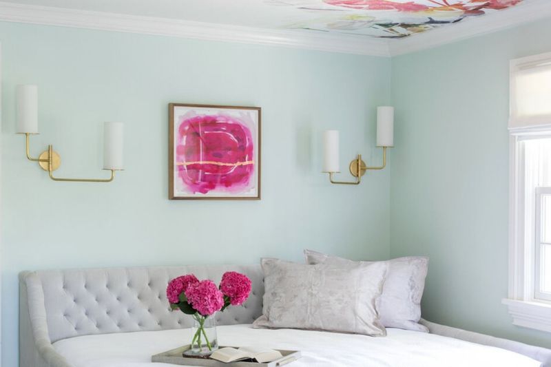 13 Miami Bedroom Trends That Prove Bold And Breezy Is Back For 2026 - Decor Hint Pastel-Painted Ceiling Treatments