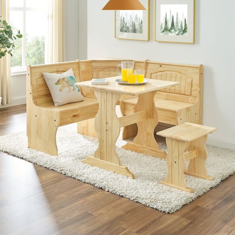 The Sunny Breakfast Nooks In Colorado Cabins Where Mornings Feel Extra Cozy - Decor Hint Corner Banquette with Pine Walls