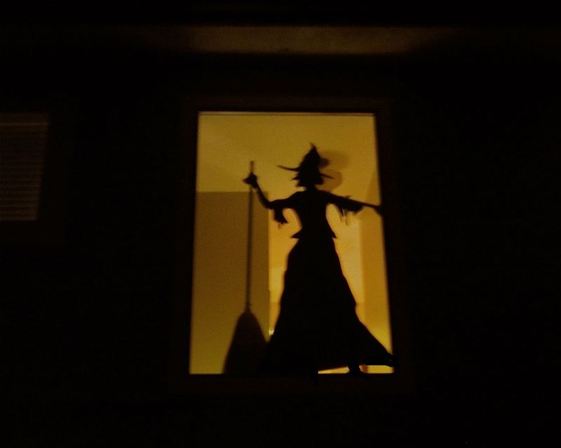 Massachusetts Celebrates With 19 Magical Halloween Displays Neighbors Love - Decor Hint Haunted Window Silhouettes