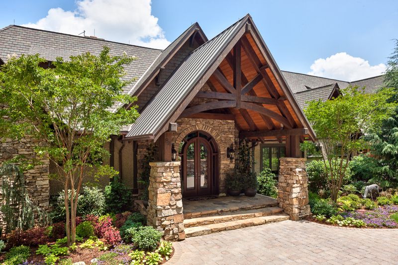 Gabled Portico Entry